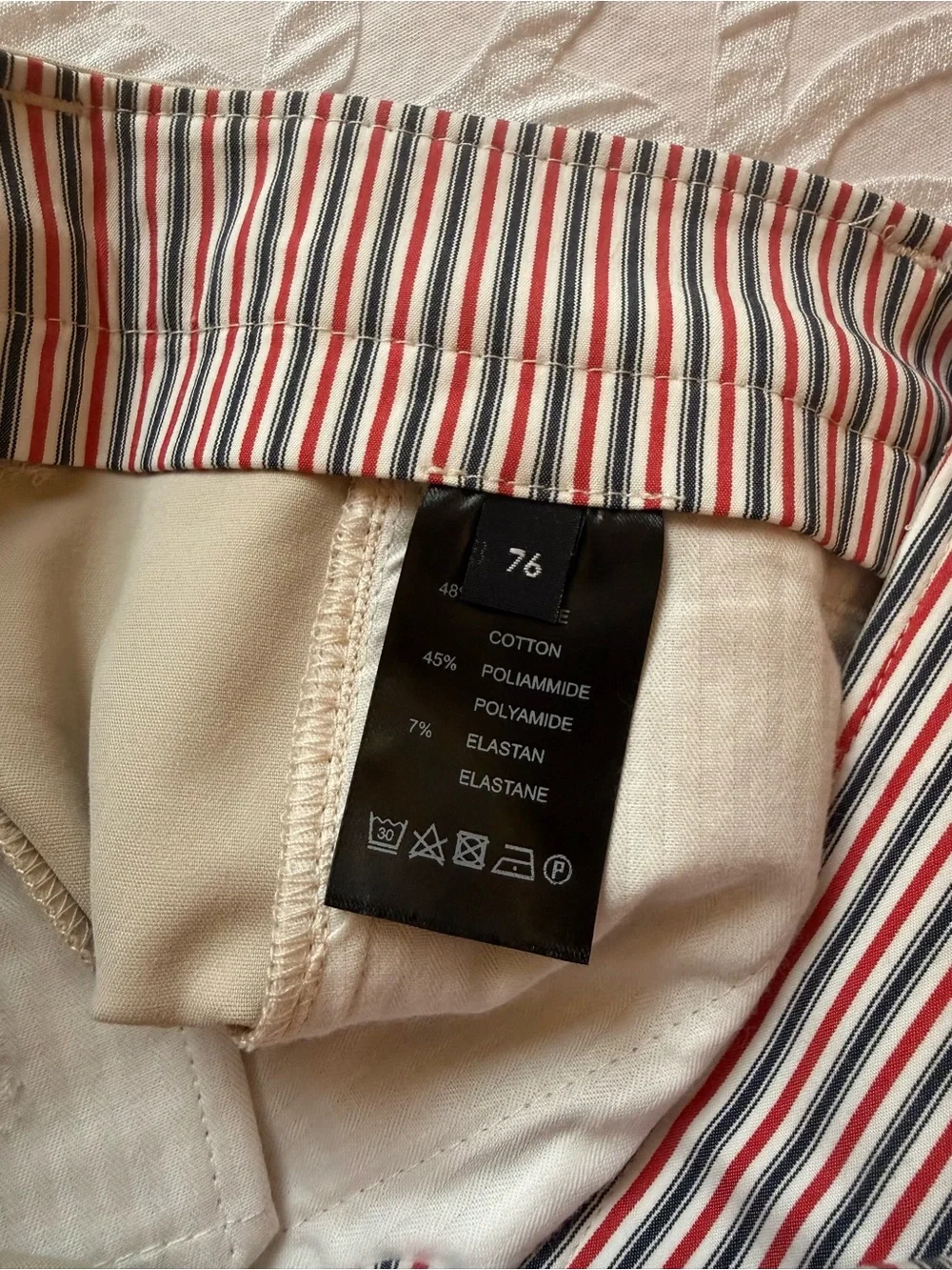 Charles Vane London England Men's Designer Shorts Champagne Beige Size 76 NWT